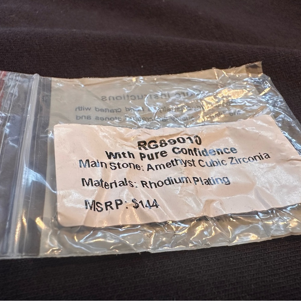 With Pure Confidence Amethyst Statement Ring - image 7